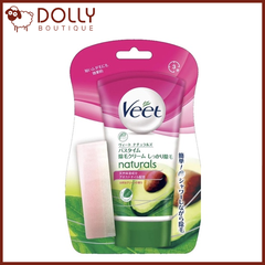 Kem tẩy lông Veet Naturals In Shower Hair Removal Cream Sensitive 150g - Bơ