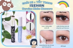 Set 2 Mascara Dày, Tơi Mi + Tẩy Trang Kiss Me Heroin Make