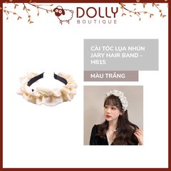 Cài tóc lụa nhún Jary HB15 – băng đô turban nữ dễ thương phong cách Hàn