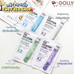 Mặt Nạ Giấy Tăng Cường Làm Sáng Da The Face Shop The solution Double Up Brightening Face Mask - 20ml