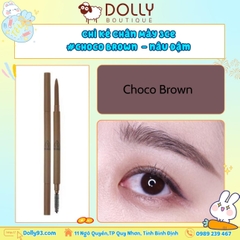 Chì Mày Siêu Mảnh 3CE Stylenanda Super Slim Eye Brow Pencil #Choco Brown (Nâu Đen)