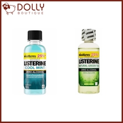 Nước súc miệng Listerine Cool Mint / Green Tea Zero Alcohol 100ml [ không cay]