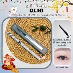 Chì Kẻ Mắt CLIO Clio Sharp So Simple Waterproof Pencil Liner 01 Black