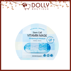 Mặt Nạ Giấy Banobagi Stem Cell Vitamin Mask Whitening & Moisture 30g