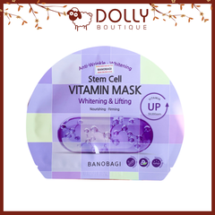 Mặt Nạ Giấy Banobagi Stem Cell Vitamin Mask Whitening & Lifting 30g