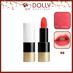 Son Thỏi Hermes Matte Lipstick #46 Rouge Exotique (Màu Hồng Cam San Hô)