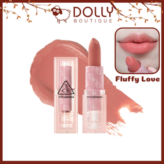 Son Thỏi 3CE Soft Matte Lipstick [Pure Pairing]  #Fluffy Love (Màu Cam Đào) - 3.5g