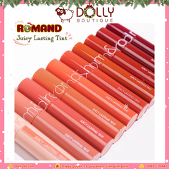 Son Kem Dạng Tint Bóng Lì Romand Juicy Lasting Tint Ripe #20 Dark Coconut (Màu Đỏ Nâu)