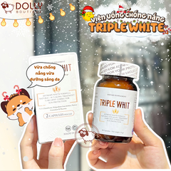 Viên uống trắng da, chống nắng, ngừa nám Triple White hộp 50 viên