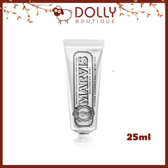 Kem Đánh Răng Marvis Whitening Mint Toothpaste 25ml - Trắng Răng