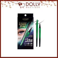 Bút Kẻ Mắt Nước Browit By Nongchat Aurora Long Stay Eyeliner #Super Black (Đen) 0.5g