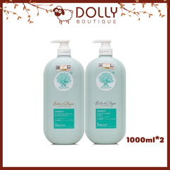 Bộ Gội Xả Voudioty Biotin & Colagen Sofeteing Moisturizing (Xanh dương - Trị Gàu) - 1000ml*2