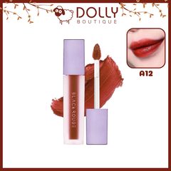 Son Kem Lì Black Rouge Air Fit Velvet Tint  #A12 Dashed Brown ( Màu Nâu Gạch Trầm ) - 4.5g