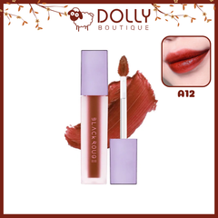 Son Kem Lì Black Rouge Air Fit Velvet Tint  #A12 Dashed Brown (Màu Nâu Gạch Trầm)