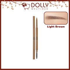 Chì Mày Siêu Mảnh 3CE Stylenanda Super Slim Eye Brow Pencil #Light Brown (Nâu Nhạt)