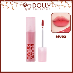 Son Kem Lì Black Rouge Mudissh Cushion Velvet #MV02 - Strawberry Mochi (Hồng Dâu)