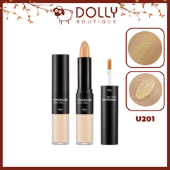 Kem che khuyết điểm 2 đầu The Face Shop Concealer Dual Veil #V201 Apricot Beige - 8.1g