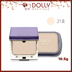 Phấn Phủ Nén Geo Sempre C-Water Two Waycake #21 Light Beige (Tone Sáng) -10.5g