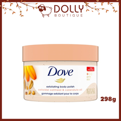 Tẩy Da Chết Cơ Thể Lúa Mạch và Hoa Cúc Dove Colloidal Oatmeal & Calendula Oil Exfoliating Body Polish - 298g