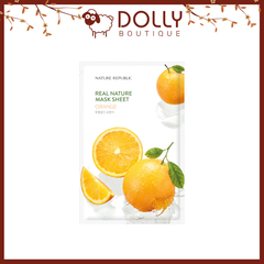 Mặt Nạ Giấy Cam Dưỡng Ẩm Nature Republic Real Nature Mask Sheet Orange 23ml