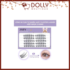 Lông Mi Giả Cụm Tự Nhiên Jary Cluster Lashes Hộp Nhựa 5 hàng