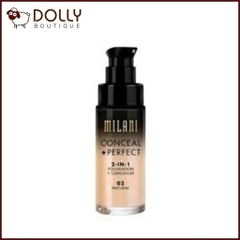 Kem Nền Milani Conceal + Perfect 2-in-1 Foundation + Concealer, 02