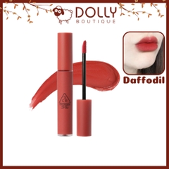 Son Kem Lì 3CE Velvet Lip Tint Daffodil ( Màu Đỏ Đất ) - 4g