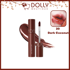 Son Kem Dạng Tint Bóng Lì Romand Juicy Lasting Tint Ripe #20 Dark Coconut (Màu Đỏ Nâu)