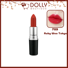 Son Thỏi Lì MAC Matte Lipstick 709 Ruby Woo Tokyo (Màu Đỏ Cổ Điển) - 3g