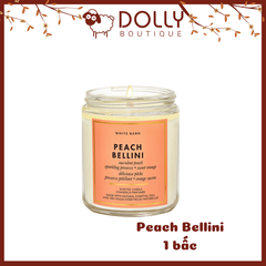 Nến Thơm 1 Bấc Bath & Body Works PEACH BELLINI Single Wick Candle 198g