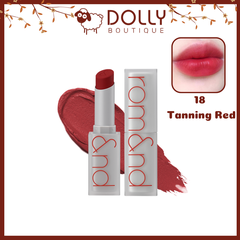 Son Thỏi Lì Romand Zero Gram Matte Lipstick #18 Tanning Red ( Màu Đỏ Cam Đất )