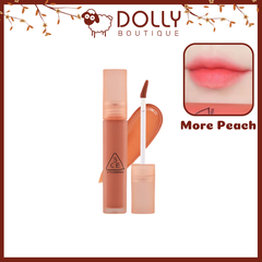 Son Kem Lì 3CE Blur Water Tint #More Peach ( Màu Cam Đào ) - 4.6g