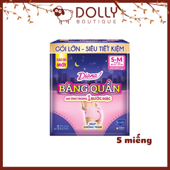 Băng Vệ Sinh Dạng Quần Diana Size S-M (Vòng Hông 80cm - 95cm) 5 Miếng