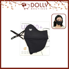 Khẩu Trang Chống Nắng 2 Lớp Có Gọng Chống Tia UV UPF 50+ Chất Vải Lụa Mềm Mát Enaide - Màu Đen