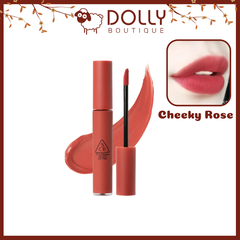 Son Kem Lì 3CE Velvet Lip Tint Cheeky Rose (Màu Hồng Đất Tươi) - 4g