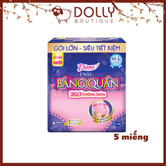 Băng Vệ Sinh Dạng Quần Diana Size M-L (Vòng Hông 85cm - 105cm) 5 Miếng