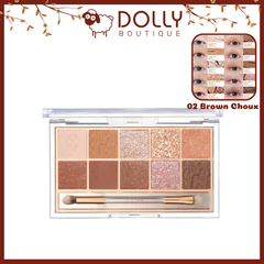 Màu Mắt Trang Điểm Clio Pro Eye Palette 02 Brown Choux