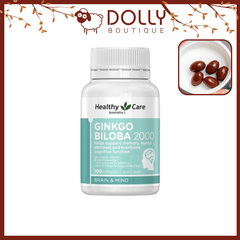 Viên Uống Bổ Não Healthy Care Ginkgo Biloba 2000mg - 100 viên