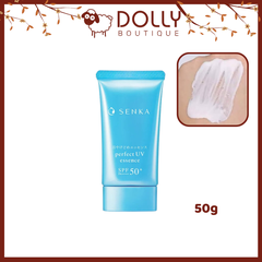 Kem Chống Nắng Mỏng Nhẹ Senka Perfect UV Essence SPF 50+/PA +++ 50g NK