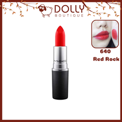 Son Thỏi Lì Mac Lipstick #640 Red Rock ( Màu Đỏ Tươi )