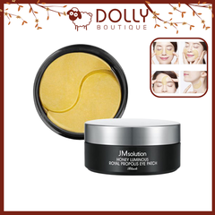 Mặt Nạ Dưỡng Mờ Thâm Và Nếp Nhăn Mắt JMsolution Honey Luminous Royal Propolis Eye Patch  - 90g (60 miếng)