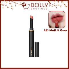 Son MAC Powder Kiss Velvet Blur Slim Lipstick #891 Mull It Over ( Màu Hồng Cam Đất ) - 2g