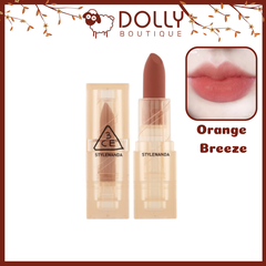 Son Thỏi Lì 3CE Soft Matte Lipstick Warm Edition #Orange Breeze (Màu Cam Gạch) -3.5g