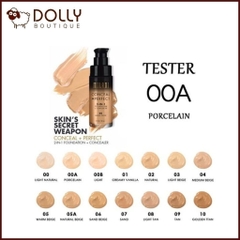 Kem Nền Milani Conceal + Perfect 2-in-1 Foundation + Concealer, 02