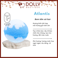 Boom Tắm Tạo Bọt Lá Gỗ Bath Home Bubble Bath Bomb Atlantis 200g