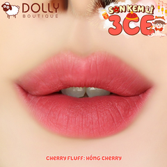Son Kem Lì 3CE Hazy Lip Clay #Cherry Fluff 4g