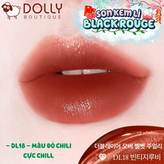 Son Kem Black Rouge Double Layer Over Velvet Ver 3 #DL18 Vintage Ruby ( Đỏ Chili Trầm ) - 4.1g