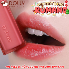 Son Tint Bóng Romand Dewy Ful Water Tint - 03 Rose If