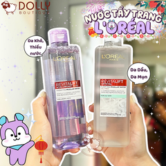 Nước Tẩy Trang L'Oreal Revitalift Hyaluronic Acid Hydrating Micellar Water ( Làm Sạch Và Dưỡng Ẩm ) - 400ml