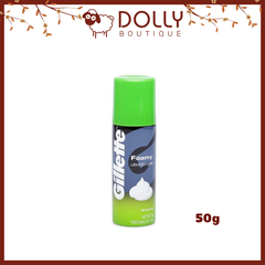 Bọt Cạo Râu Gillette Foamy Lemon Lime Shaving Foam - Hương Chanh, 50g